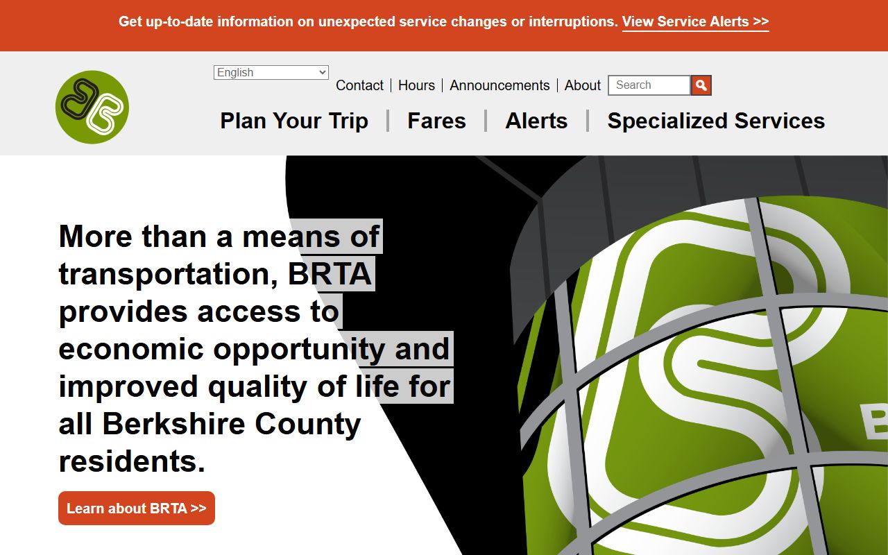 Berkshire Regional Transit Authority bus routes for accessing family court in Pittsfield