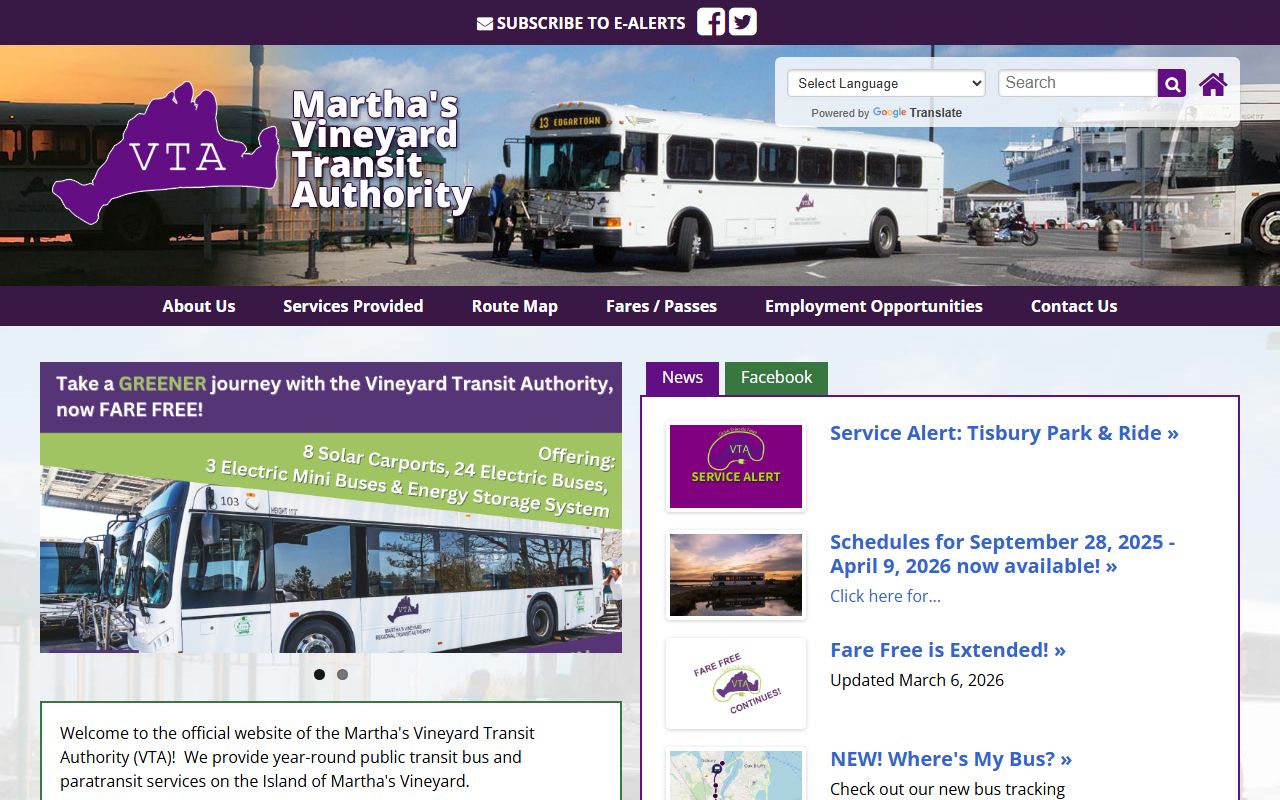 Vineyard Transit Authority bus routes serving the Dukes County courthouse for family court records access
